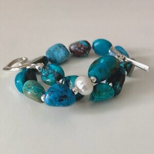 Turquoise and Sterling Silver Bracelet